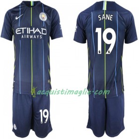 Divisa di Calcio Manchester City Sane 19 Bambino Trasferta 2018/2019